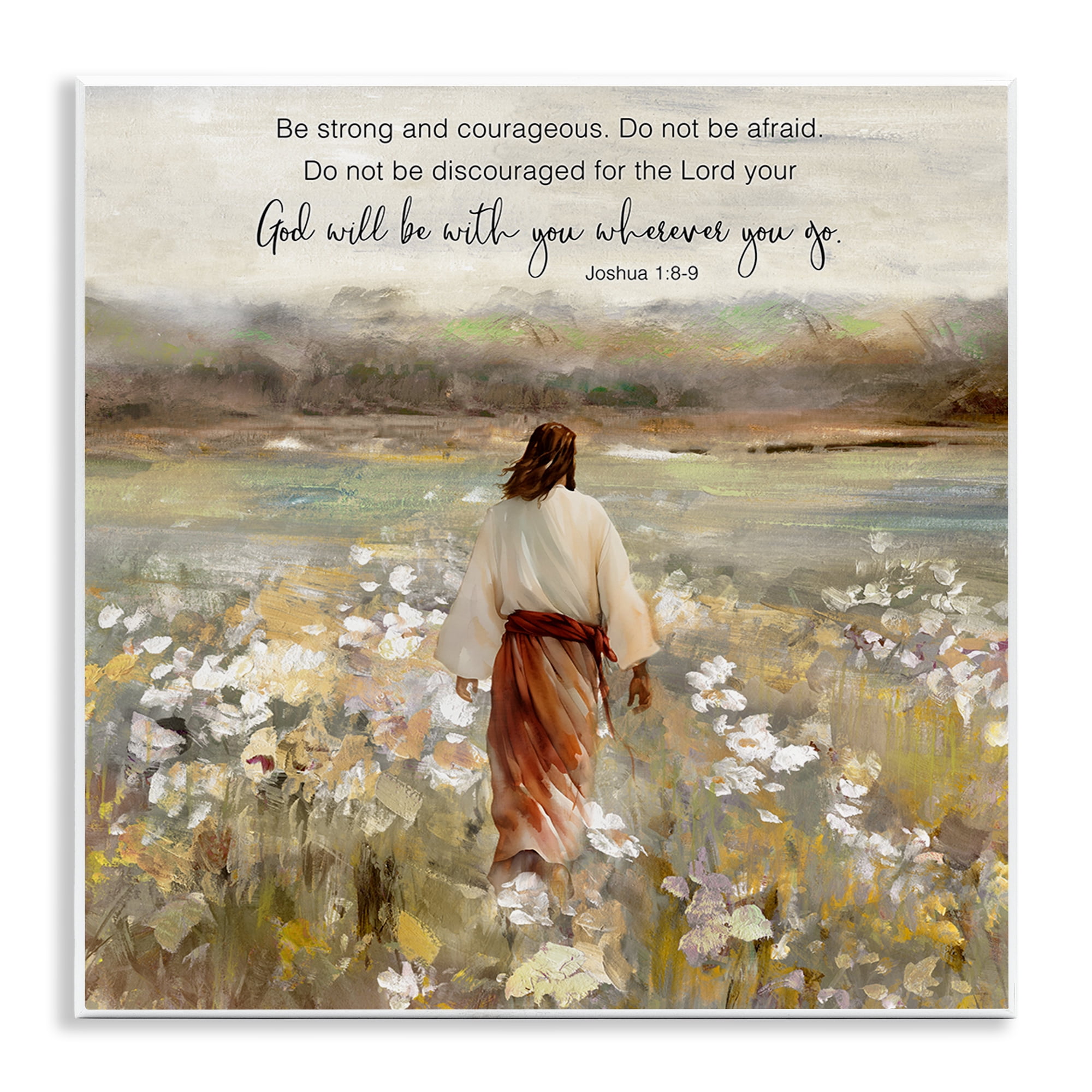 Stupell Industries God With You Wherever Wall Plaque Art, design by Sally Swatland