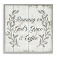 thumbnail image 1 of Stupell Industries God's Grace & Coffee Phrase Religious Painting Gray Framed Art Print Wall Art, 24 x 24, 1 of 9