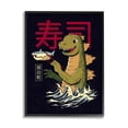 thumbnail image 1 of Stupell Industries Godzilla Japanese Text Ocean Waves Shark Sushi Framed Wall Art, 24 x 30, Design by Michael Buxton, 1 of 5