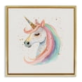 thumbnail image 1 of Stupell Industries Contemporary Gold Accented Unicorn Gold Floating Frame Canvas Art, 18 x 18, by Creative Studio, 1 of 8