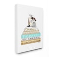 thumbnail image 1 of Stupell Industries Gold And Blue Perfume Bookstack Glam Fashion Design Canvas Wall Art by Amanda Greenwood, 1 of 6