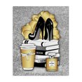 thumbnail image 1 of Stupell Industries Gold & Black Glam Books Beauty & Fashion Painting Gallery Wrapped Canvas Art Print Wall Art, 16 x 20, 1 of 8