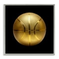 thumbnail image 1 of Stupell Industries Gold Designer Basketball Sports Painting Gray Framed Art Print Wall Art, 12 x 12, 1 of 2
