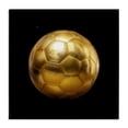 thumbnail image 1 of Stupell Industries Gold Designer Soccer Ball Sports Painting Wrapped Canvas Art Print Wall Art, 17 x 17, 1 of 8