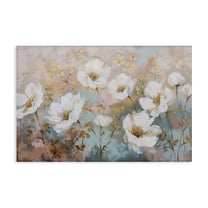 Stupell Industries Gold Flecked Poppies Plants & Flowers Painting Wrapped Canvas Art Print Wall Art, 24 x 16