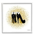 thumbnail image 1 of Stupell Industries Gold Glitz Fashion Bow High Heels Abstract Splatter, 24 x 24,Design by Martina Pavlova, 1 of 5