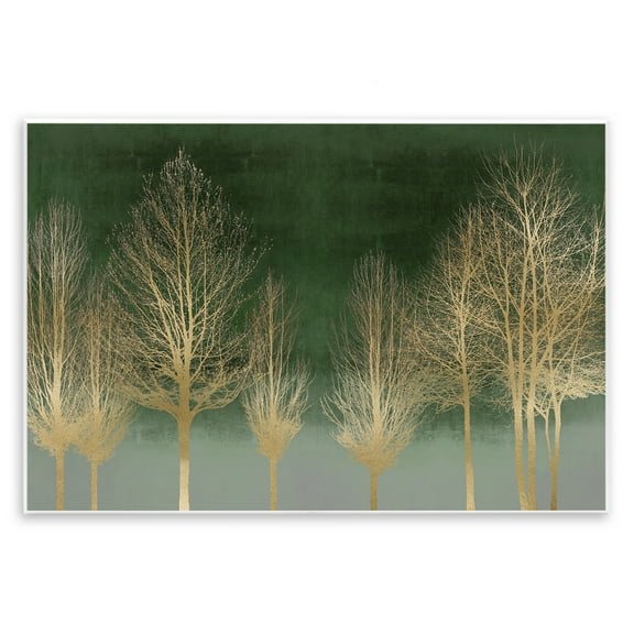 Stupell Industries Gold Gradient Forest Landscape & Nature Painting Unframed Art Print Wall Art, 15 x 10