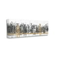 thumbnail image 1 of Stupell Industries Golden Bridge over Urban Distressed Cityscape Canvas Wall Art, 10 x 24, Design by Jennifer Goldberger, 1 of 6