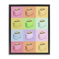 thumbnail image 1 of Stupell Industries Eclectic Golden Disco Toaster Collage Black Floating Frame Canvas Art, 17 x 21, by LISH Creative, 1 of 8