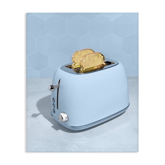 Stupell Industries Eclectic Golden Disco Toaster Over Canvas Art, 16 x 20, by LISH Creative