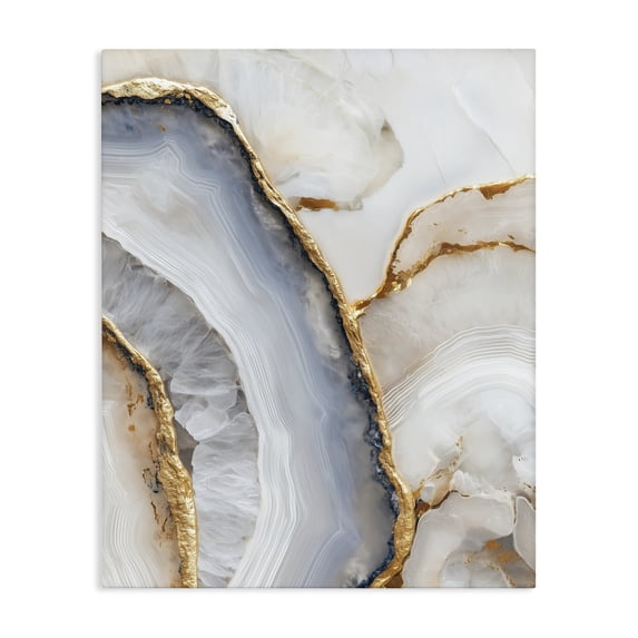 Stupell Industries Contemporary Golden Marble Flow Canvas Art, 16 x 20, by Svetlana Aleynikova