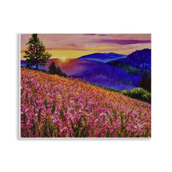 Golden Moment Hillside View Wall Plaque Art, 14 x 11, Made In USA