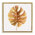 thumbnail image 1 of Stupell Industries Golden Palm Leaf Botanical & Floral Painting Gold Floater Framed Art Print Wall Art, 18 x 18, 1 of 10