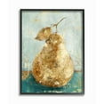thumbnail image 1 of Stupell Industries Golden Pear Green Textured Food Painting Framed Wall Art by Main Line Studio, 16" x 20", Black Framed, 1 of 8