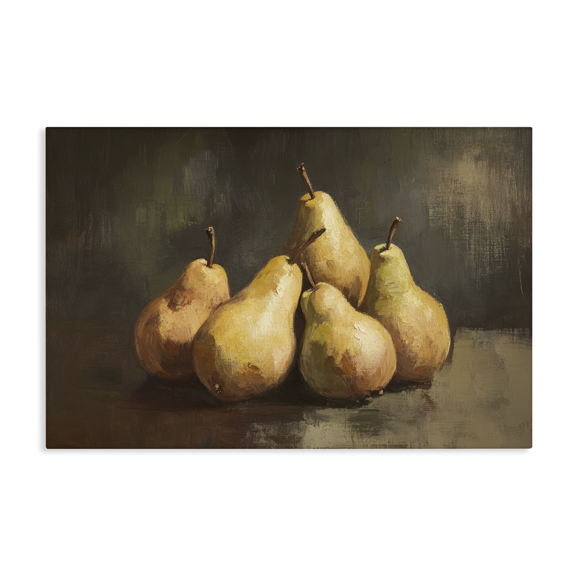 Stupell Industries Golden Pears Still Life Canvas Wall Art, design by Petal Prints Design