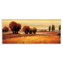 Stupell Industries Golden Reflections Landscape Wall Plaque Art design by Gregory Williams, 7 x 17