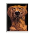 thumbnail image 1 of Stupell Industries Golden Retriever Pet Dog Portrait Bold Animal Painting, 11 x 14, Design by Thomas Fluharty, 1 of 7