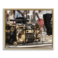 thumbnail image 1 of Stupell Industries Glam Golden Stereo Hip Hop Beats Gold Floating Frame Canvas Art, 31 x 25, by Franklyn Gregory, 1 of 8