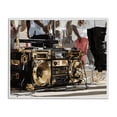 thumbnail image 1 of Stupell Industries Glam Golden Stereo Hip Hop Beats White Framed Giclee Art, 30 x 24, by Franklyn Gregory, 1 of 8