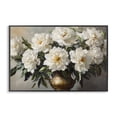 thumbnail image 1 of Stupell Industries French Country Golden Vase with Peonies Black Framed Giclee Art, 18 x 12, by Petals Prints Design, 1 of 8