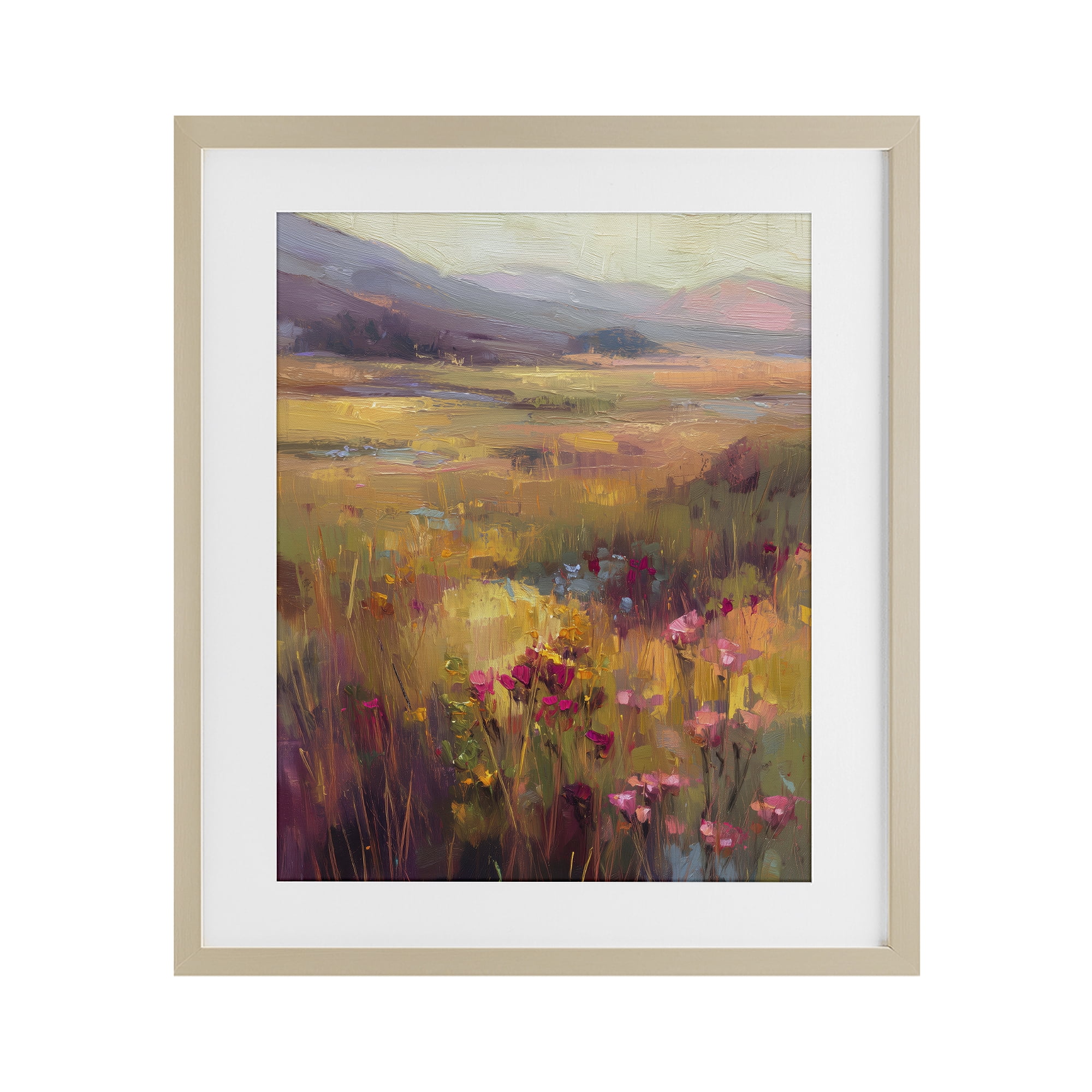 Stupell Industries Golden Waves Of Grass Birch Framed Print Under Glass, design by Svetlana Aleynikova