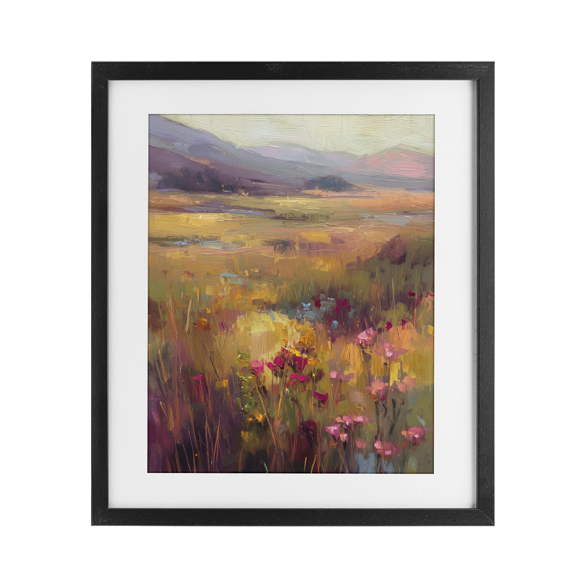 Stupell Industries Golden Waves Of Grass Black Framed Print Under Glass, design by Svetlana Aleynikova