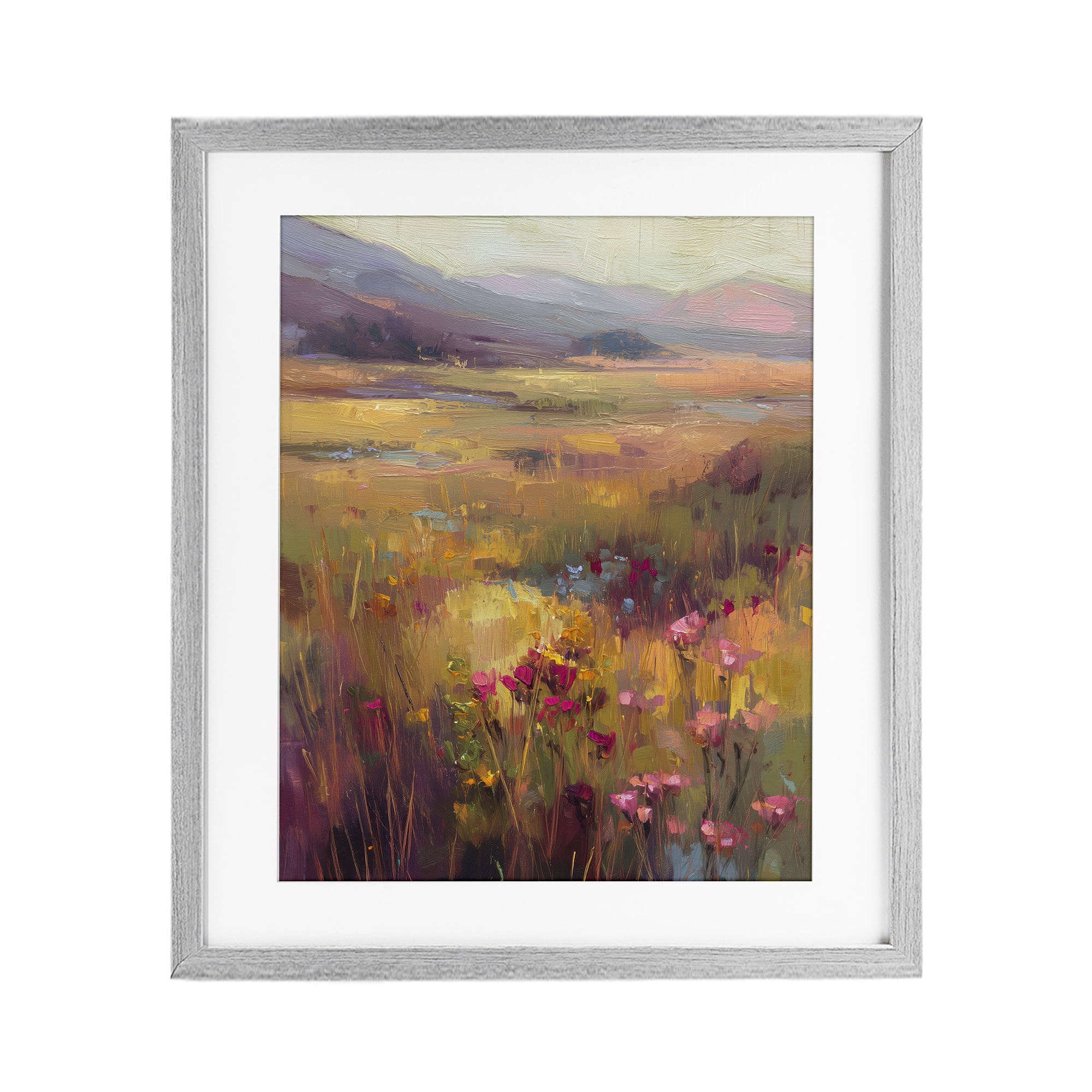 Stupell Industries Golden Waves Of Grass Gray Framed Print Under Glass, design by Svetlana Aleynikova
