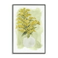 thumbnail image 1 of Stupell Industries Goldenrods Bloom White Vase Floral & Botanical Painting Black Framed Art Print Wall Art, 12 x 18, 1 of 2