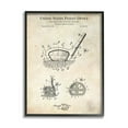 thumbnail image 1 of Stupell Industries Golf Club Head Detailed Design Blueprint Patent Framed Wall Art, 16 x 20, Design by Karl Hronek, 1 of 5