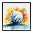 thumbnail image 1 of Stupell Industries Contemporary Golf Splash Watercolor Burst Black Framed Giclee Art, 12 x 12, by LSR Design Studio, 1 of 8