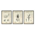 thumbnail image 1 of Golf Sport Vintage Patent Club Head and Tee Diagram Typography Graphic Art Framed Art Print Wall Art, Set Of 3, 1 of 7
