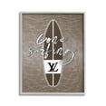 thumbnail image 1 of Stupell Industries Gone Surfing Glam Phrase Beauty & Fashion Painting Gray Framed Art Print Wall Art, 16 x 20, 1 of 9