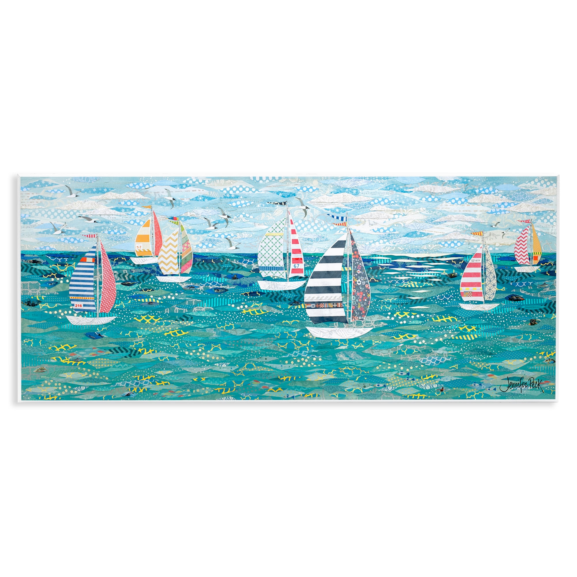 Stupell Industries Gone With The Wind Transportation Painting Unframed Art Print Wall Art, 17 x 7