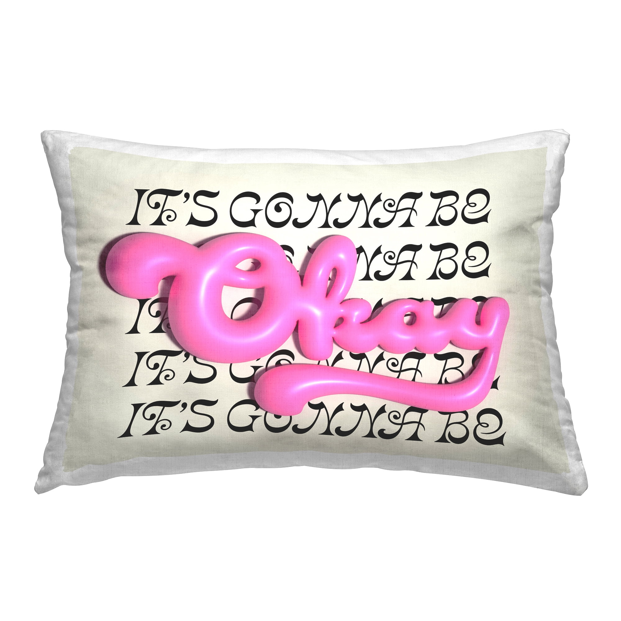 Stupell Industries Gonna Be Okay Typography Decorative Printed Throw Pillow Design by Victoria Barnes .