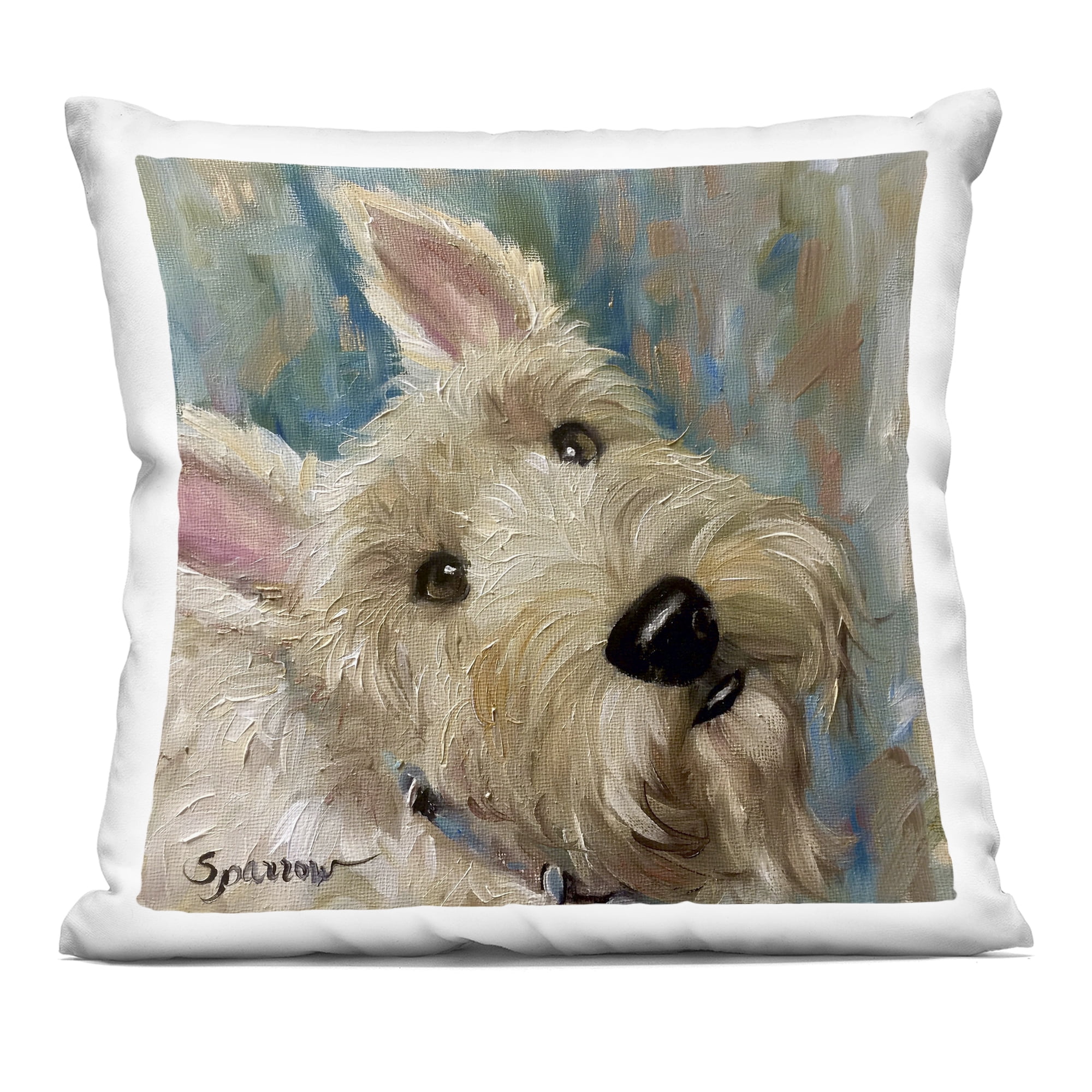 Stupell Industries Good As Gold Terrier Decorative Printed Throw Pillow, design by Mary Sparrow