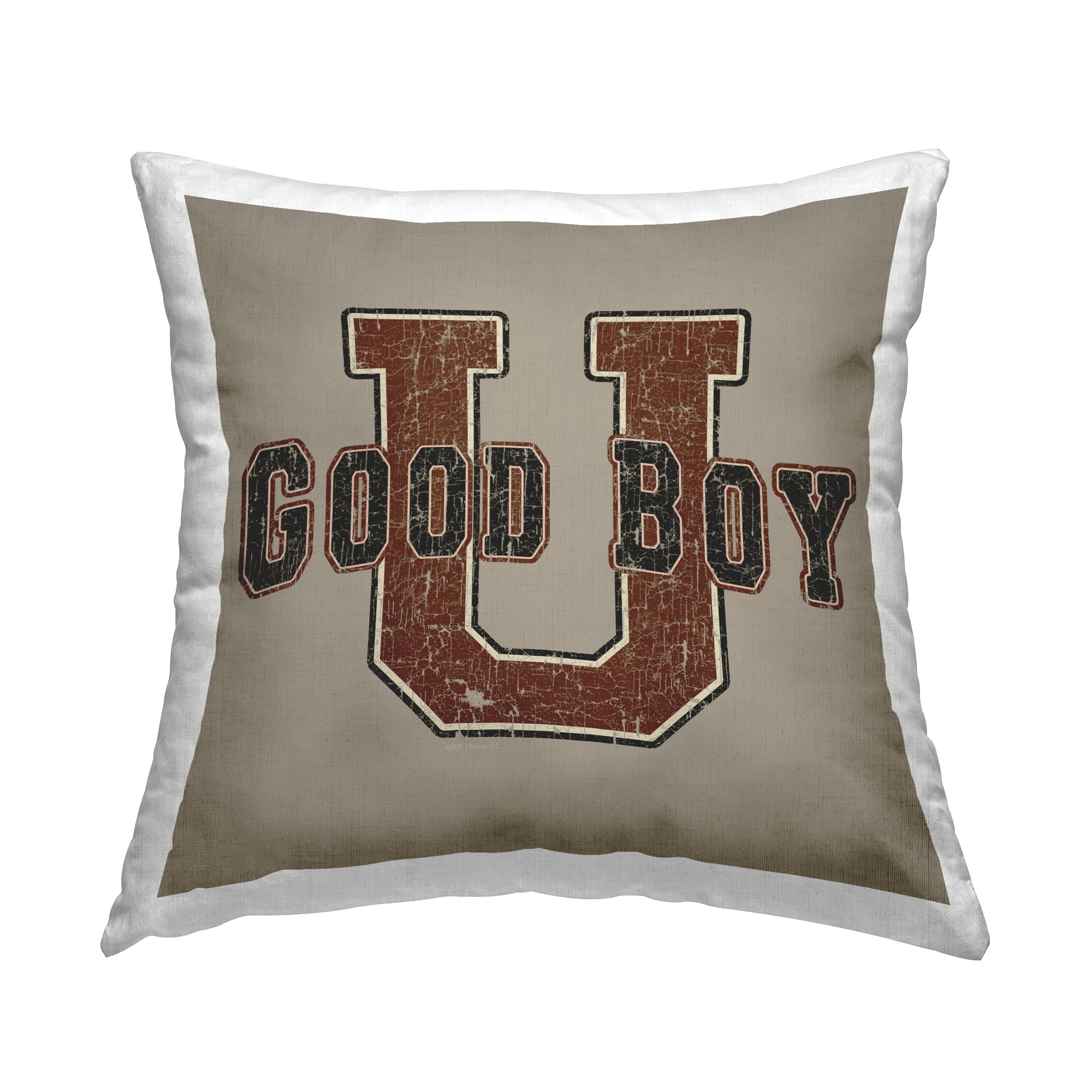 Stupell Industries Good Boy U Vintage Decorative Printed Throw Pillow Design by Spirit Animals/Life Is High.