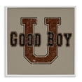 thumbnail image 1 of Stupell Industries Good Boy U Vintage Novelty & Humor Painting White Framed Art Print Wall Art, 12 x 12, 1 of 2