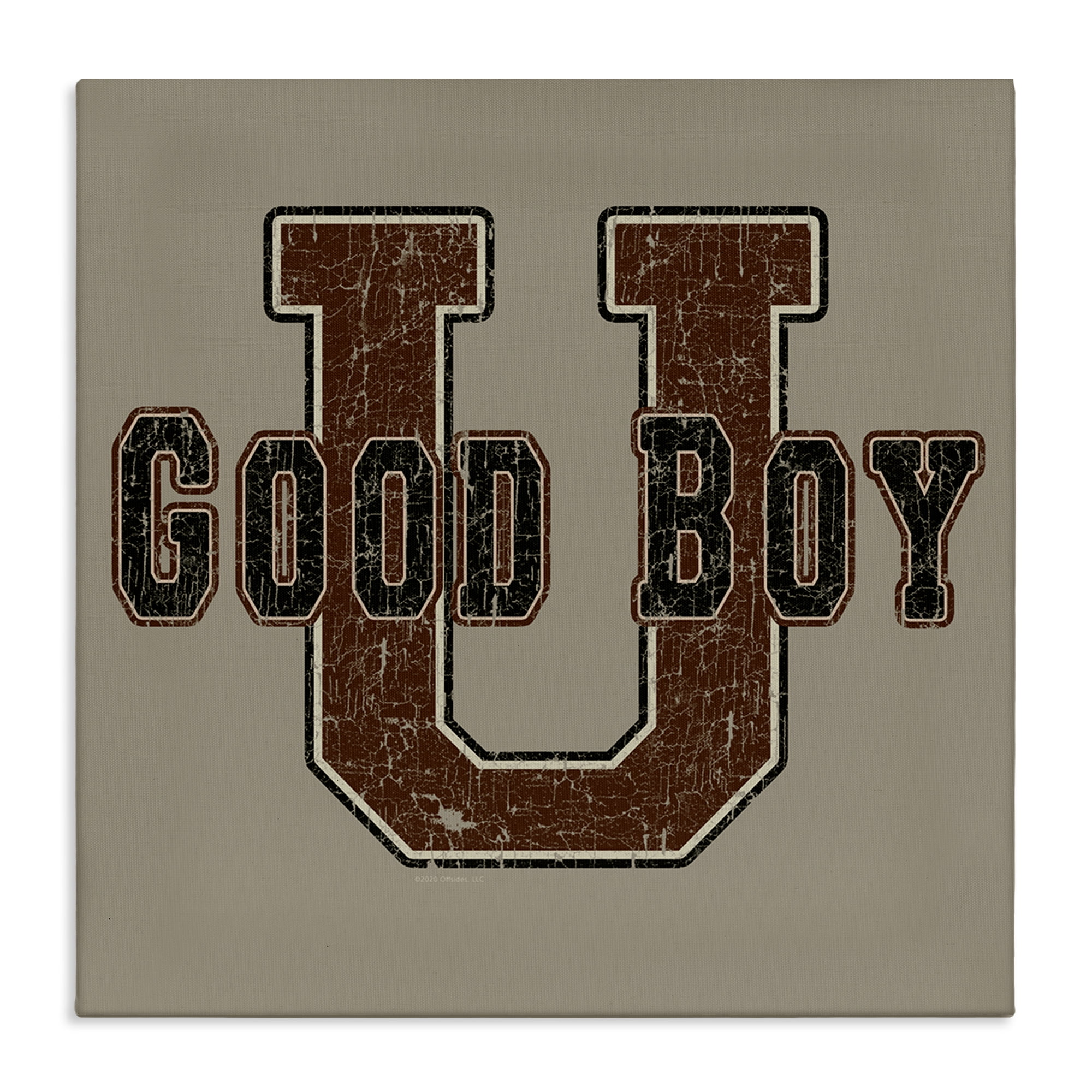 Stupell Industries Good Boy U Vintage Novelty & Humor Painting Wrapped Canvas Art Print Wall Art, 17 x 17