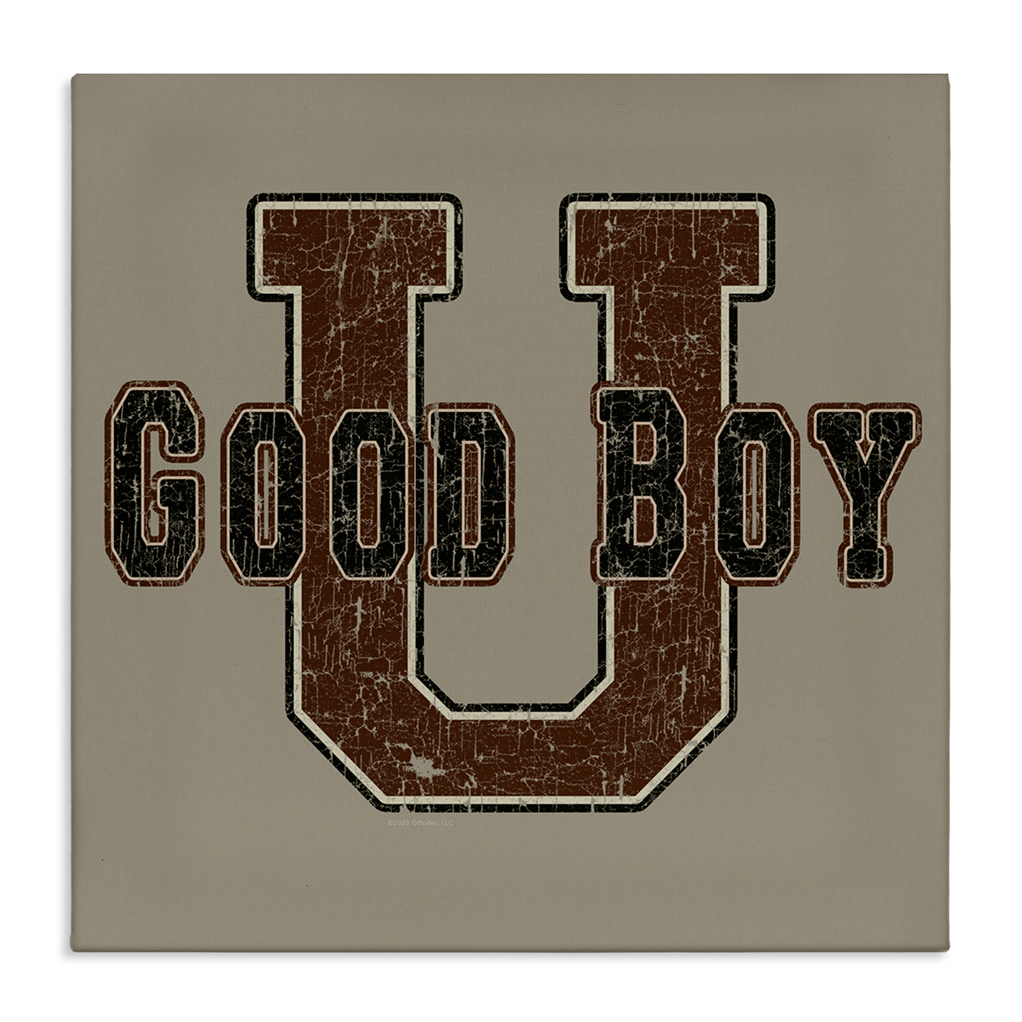 Stupell Industries Good Boy U Vintage Novelty & Humor Painting Wrapped Canvas Art Print Wall Art, 30 x 30