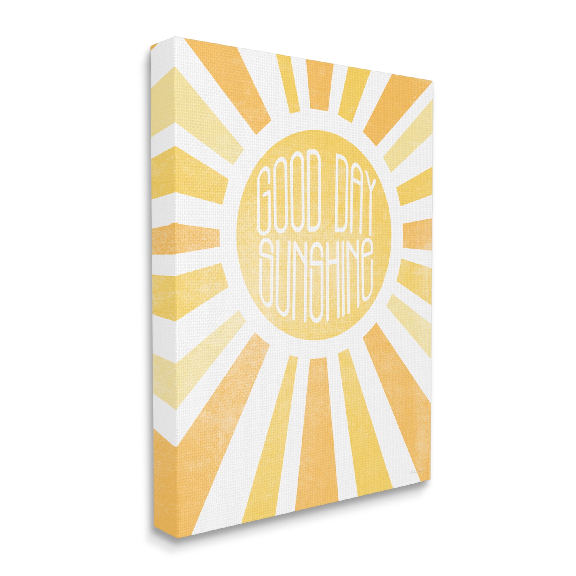 Stupell Industries Good Day Sunshine Greeting Bright Yellow Rays ,30 x 40,Designed by Susan Ball