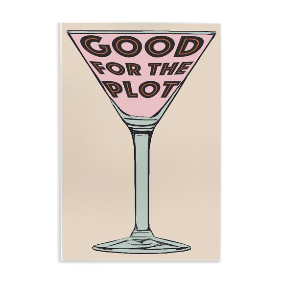 Stupell Industries Traditional Good For The Plot Cocktail Wall Plaque Art, 13 x 19, by Graffitee Studios
