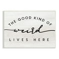 thumbnail image 1 of Stupell Industries Good Kind of Weird Lives Here Greeting Phrase, 19 x 13, Design by Daphne Polselli, 1 of 4