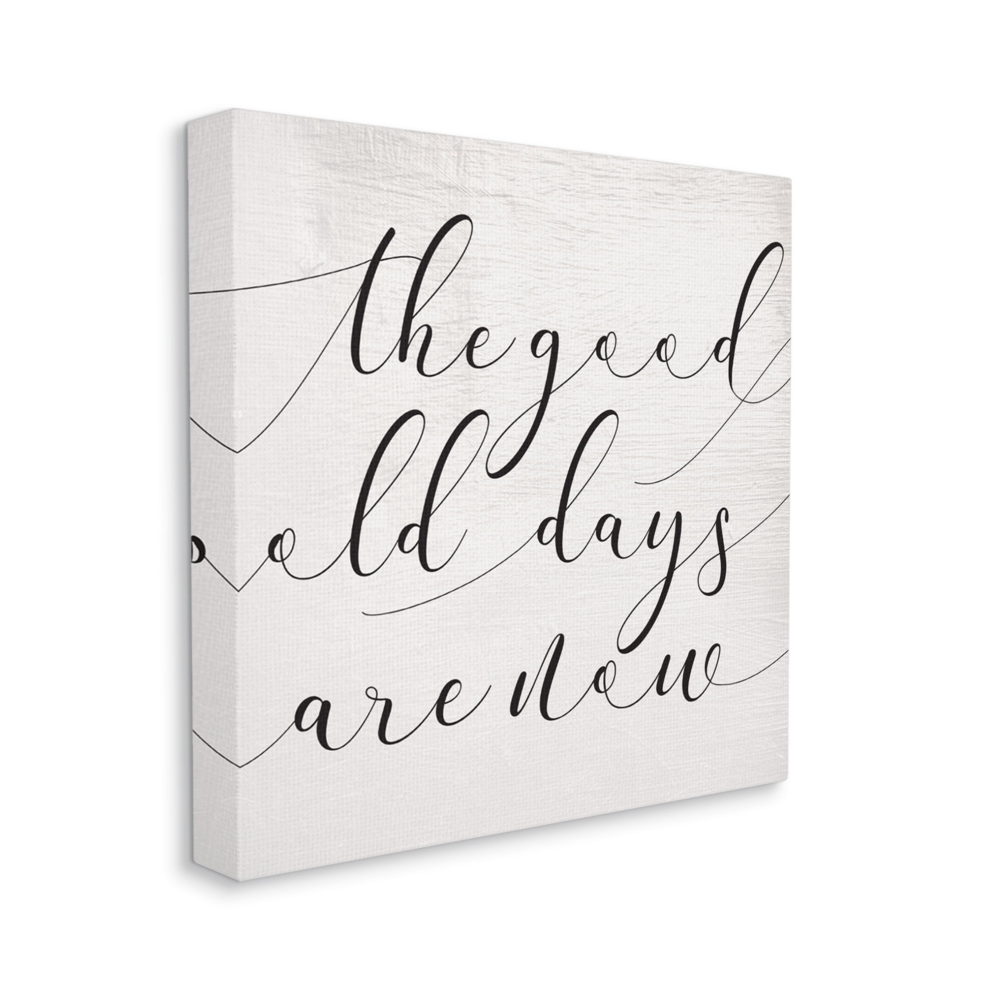 Stupell Industries Good Old Days Are Now Phrase Home Memories Design Canvas Wall Art, 30 x 30, Design by Daphne Polselli