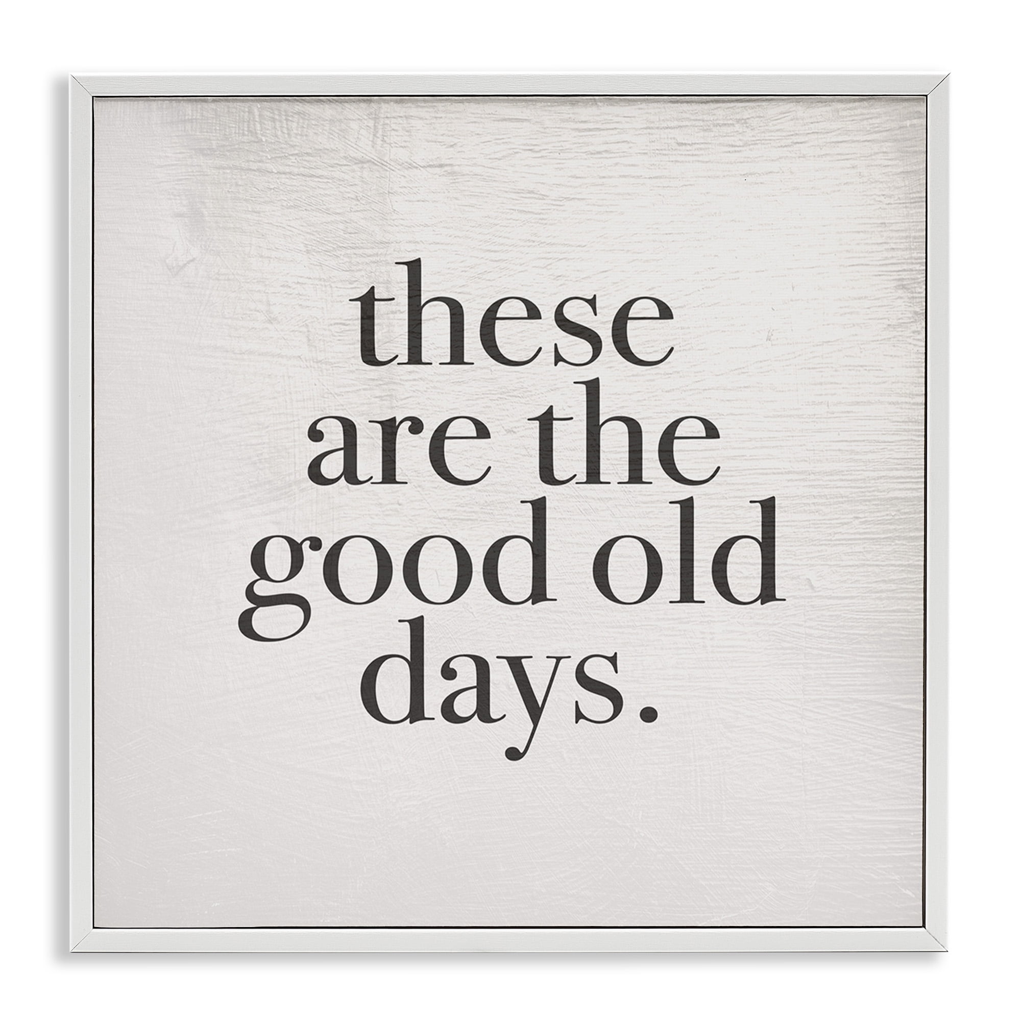 White Framed Motivational Quote Print, 12" x 12"