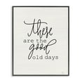 thumbnail image 1 of Stupell Industries Good Old Days Typography Painting Black Framed Art Print Wall Art, 16 x 20, 1 of 10