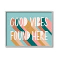 thumbnail image 1 of Stupell Industries Good Vibes Found Here Quote Pastel Color Pop Design by Amanda Houston, 1 of 7