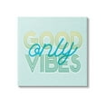 thumbnail image 1 of Stupell Industries Good Vibes Only Blue Retro Graphic Art Gallery Wrapped Canvas Print Wall Art, Design by Lil' Rue, 1 of 7