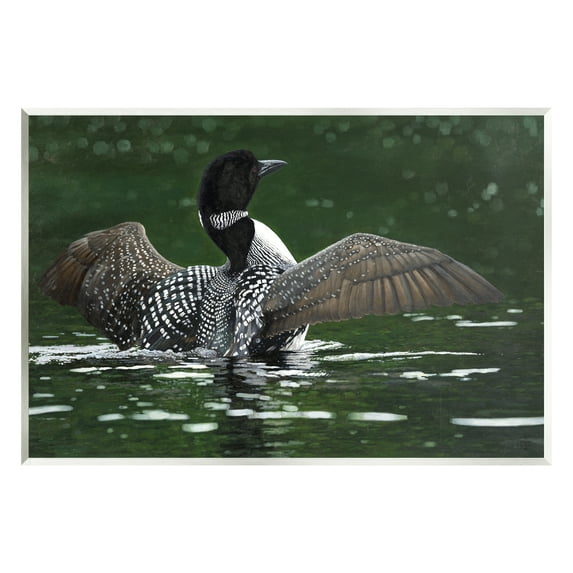 Stupell Industries Goose Spreading Wings Animals & Insects Photography Unframed Art Print Wall Art, 19 x 13