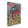 thumbnail image 1 of Stupell Industries Gorilla Standing Behind Tropical Florals Geometric Pattern Canvas Wall Art, 24 x 30, Design by Sangita Bachelet, 1 of 1
