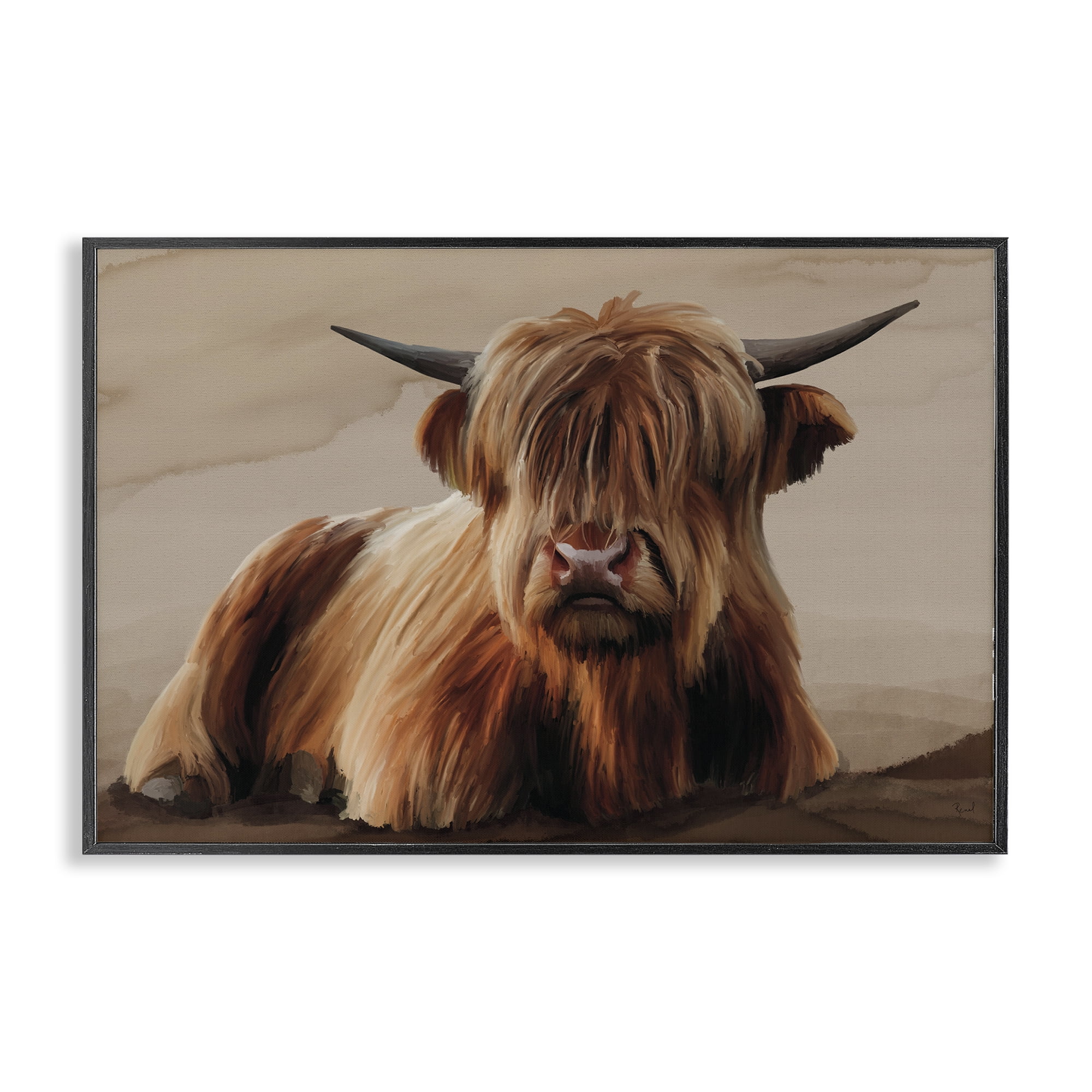 Stupell Industries Got My Hair Done Cattle Black Framed Giclee Art, design by Renel Peters